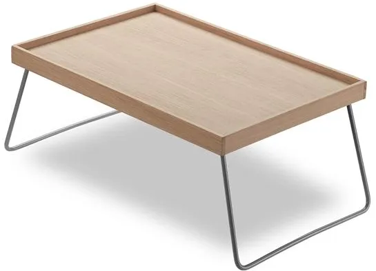 Fritz Hansen Skagerak Nomad Tray Table Oak/Steel Silk Grey