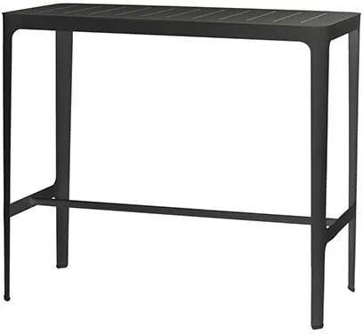 Cane-Line Cut bar table - Black - Aluminium