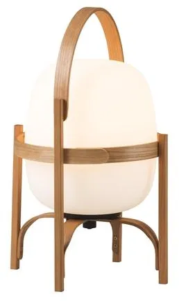 Santa & Cole Cestita Batería Portable Lamp White Plastic