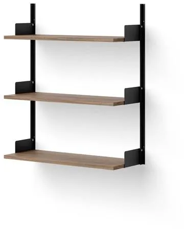 New Works Wall Shelf 900 Walnut & Black
