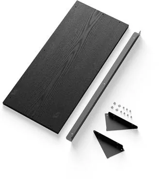 New Works Magazine Shelf Set Black Ash/Black