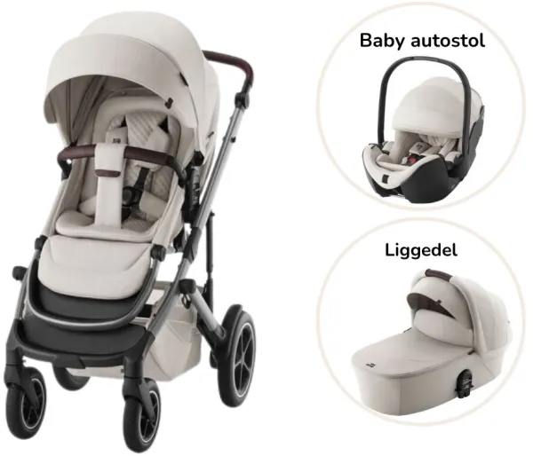 Smile 5Z lux pushchair incl. car seat - soft taupe