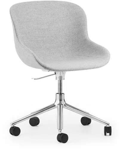 Normann Copenhagen Hyg Office Chair with Wheels Upholstered Aluminium/Synergy LDS16