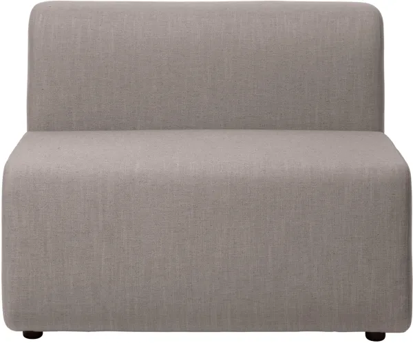 BROSTE COPENHAGEN Lagoon modular sofa middle - latte fabric