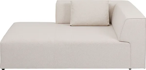 KARE DESIGN Infinity Ottoman Elements Cream Left module - cream polyester and polypropylene