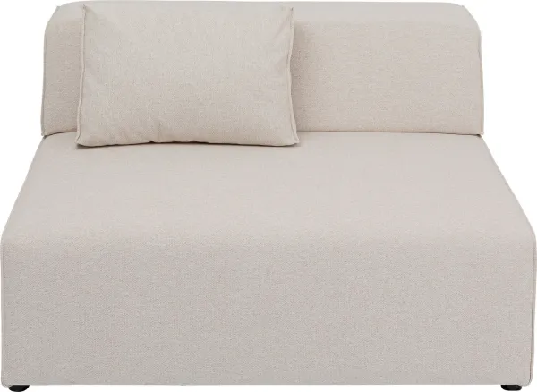 KARE DESIGN Infinity 2-Seater Elements Cream module, 120 cm - cream polyester and polypropylene