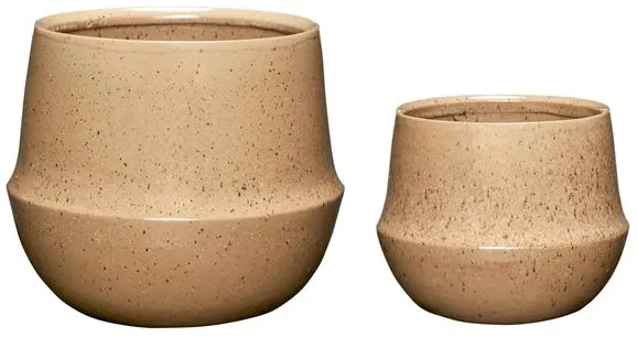 Hübsch Vibe Pot Sand Set of 2