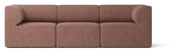 Audo Eave 86 3-seater sofa Configuration 2 Bordeaux