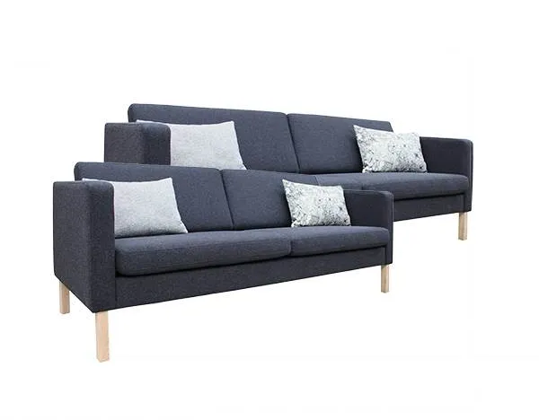 Stouby Bace sofa set 2+3 pers. with MainLine Flax fabric