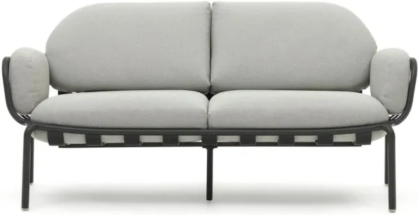 Joncols, Outdoor 2-seater sofa, grey, H72x164x80 cm, metal