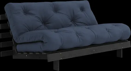 Karup Design Roots Sofa bed with Roots Mattress 160x200 Navy Blue/Black Painted