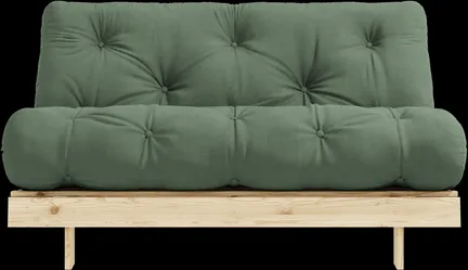 Karup Design Roots Sofa bed w/ Mattress 140x200 756 Olive Green/Pine