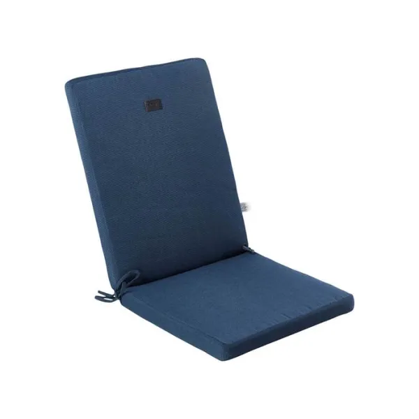 Seat/back cushion for folding chair - Blue