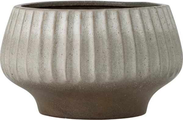 Assie, Flower Pot, grey, stoneware