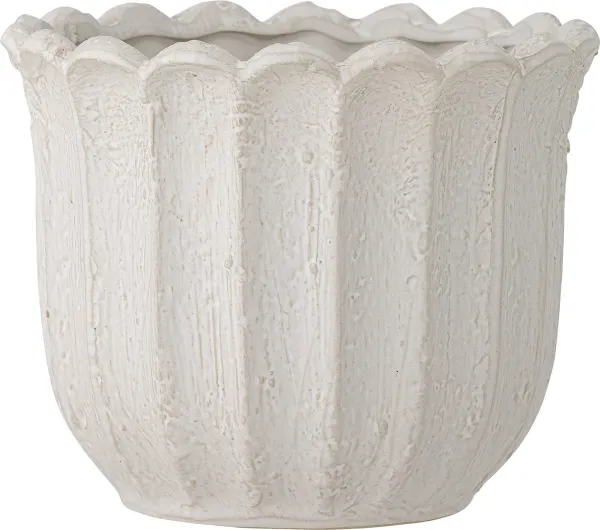 Chaca, Flower Pot, white, stoneware