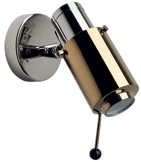 Biny Spot Wall Lamp Nickel and Gold w. LED
