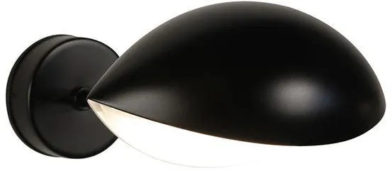 Serge Mouille Applique Oeil 1 Black and Brass Wall Lamp